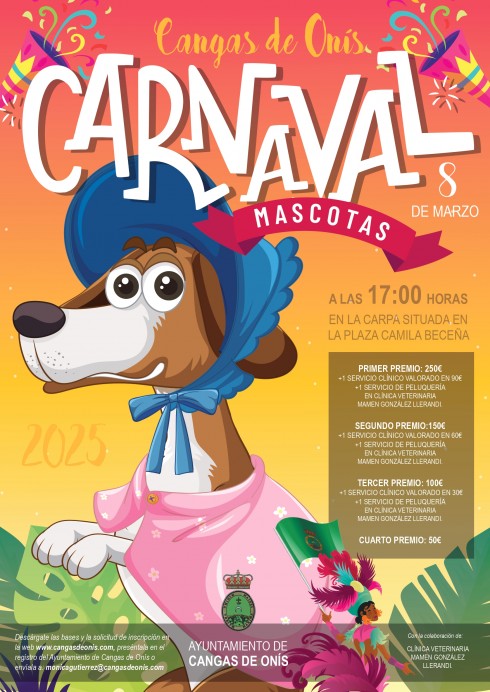 Cangas de Onís celebrará el IX Carnaval de Mascotas - Concejo de Cangas de Onís