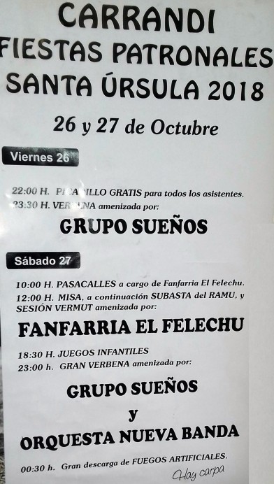 Fiestas en Carrandi - Concejo de Colunga