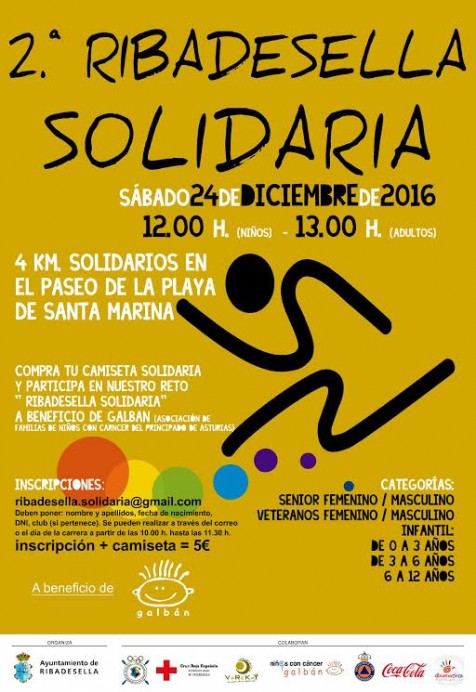 II Carrera “Ribadesella Solidaria” el próximo 24 de diciembre - Concejo de Ribadesella