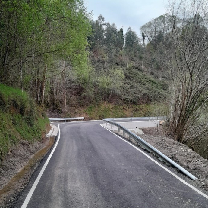 Fomento culmina la mejora de la CL2, en Colunga, con una inversión de 94.000 euros - Concejo de Colunga