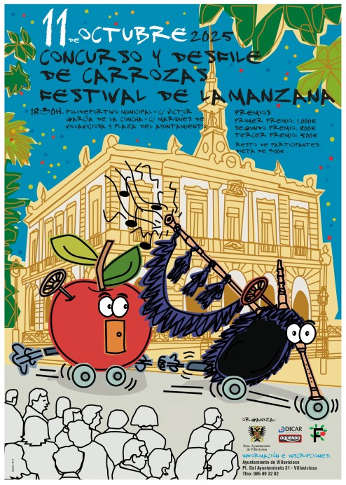 Convocado el Concurso de Carrozas del XXXV Festival de la Manzana 2025 en Villaviciosa - Concejo de Villaviciosa