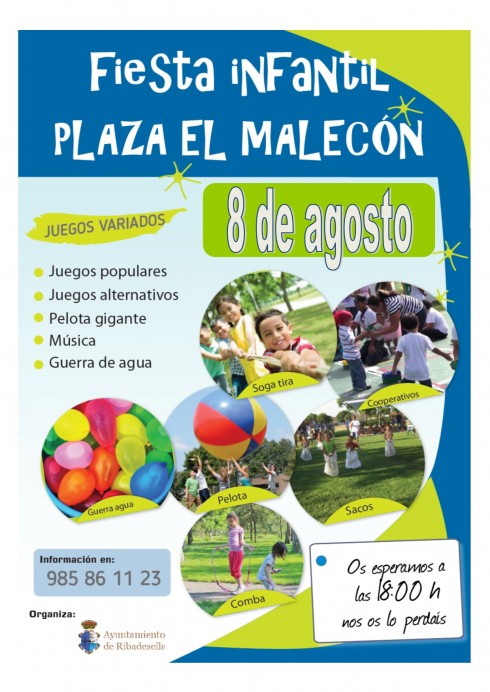 Fiesta Infantil en el Parque del Malecón - Concejo de Ribadesella