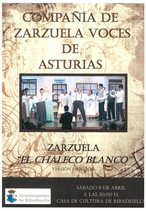 Zarzuela "El Chaleco Blanco" - Concejo de Ribadesella