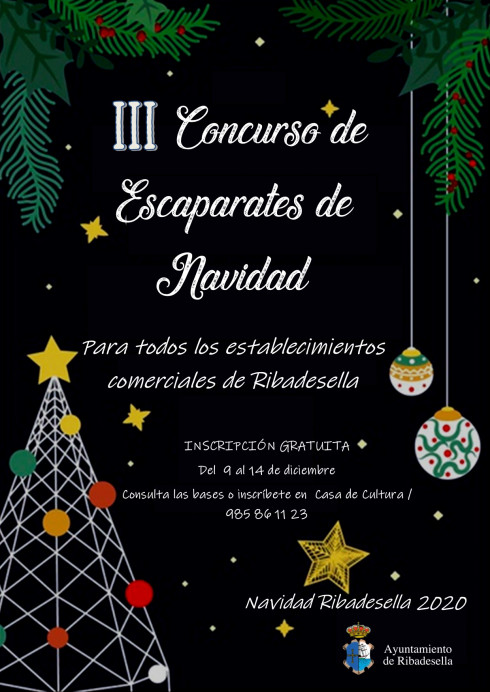 III Concurso de Escaparates de Navidad. Ayuntamiento de Ribadesella - Concejo de Ribadesella