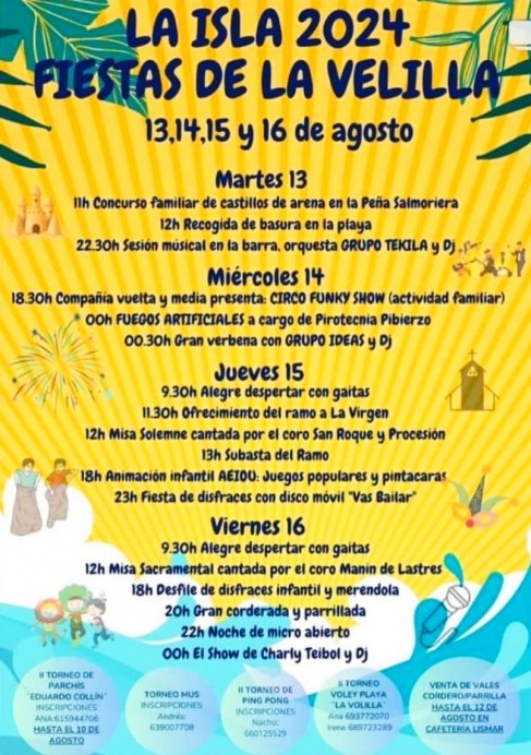 Omar Pardo: Fiestas de La Velilla 2024 en La Isla, Colunga - Concejo de Colunga