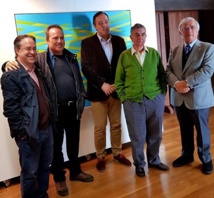 La casa de los Hevia acoge por primera vez la exposición del XXI Certamen de pintura de Villaviciosa - Concejo de Villaviciosa
