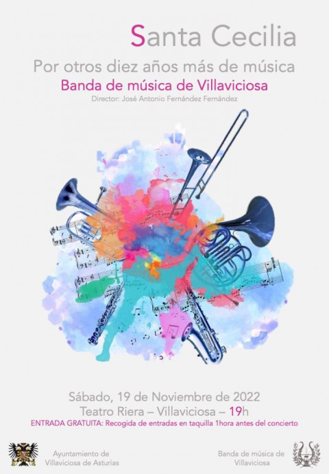 La Banda de Música de Villaviciosa ofrece su Concierto de Santa Cecilia - Concejo de Villaviciosa