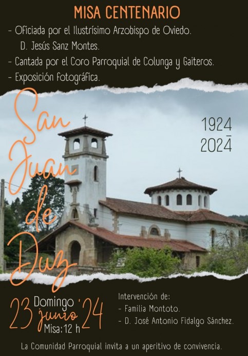 Omar Pardo: Centenario de la iglesia de San Juan, en Colunga - Concejo de Colunga