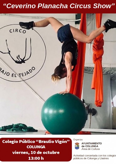 Colunga celebra el 50 aniversario del Colegio Braulio Vigón con el espectáculo ‘Ceverino Planacha Circus Show’ - Concejo de Colunga