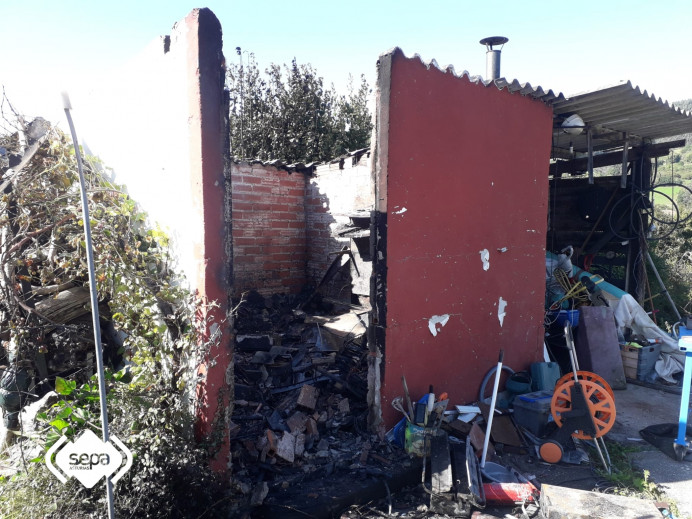 Incendio con herido en Villaviciosa - Concejo de Villaviciosa
