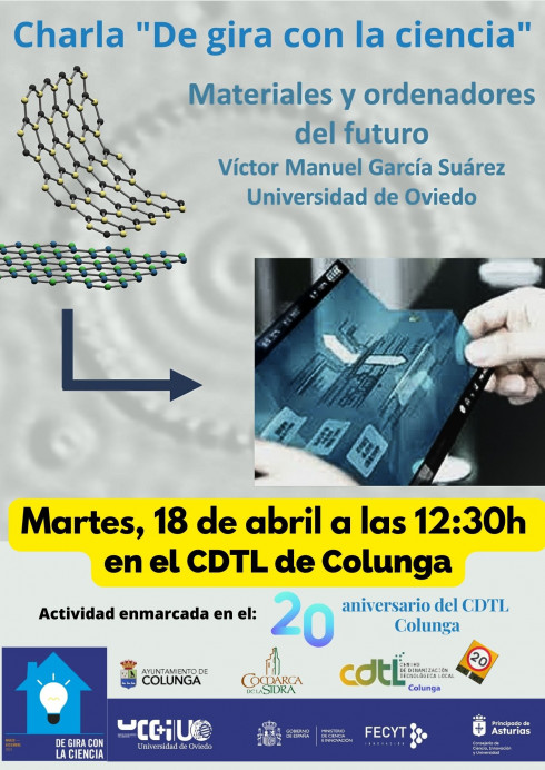 Charla en el CDTL de Colunga el 18 de abril Materiales y ordenadores del futuro - Concejo de Colunga