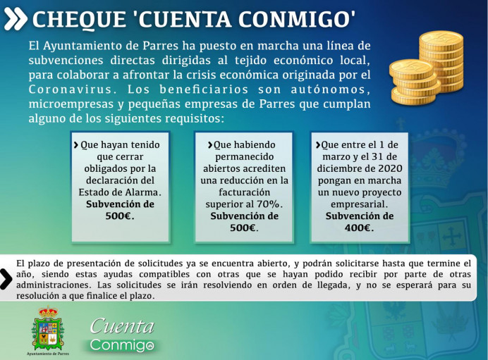 Cheque Cuenta conmigo - Concejo de Parres