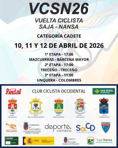 Ribadedeva acoge la llegada de la Vuelta Ciclista Saja Nansa 2026 en su etapa final - Concejo de Ribadedeva