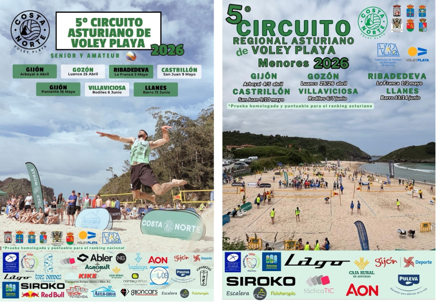 El voley playa recorre Asturias con el circuito regional y asturiano 2026 - Deportes