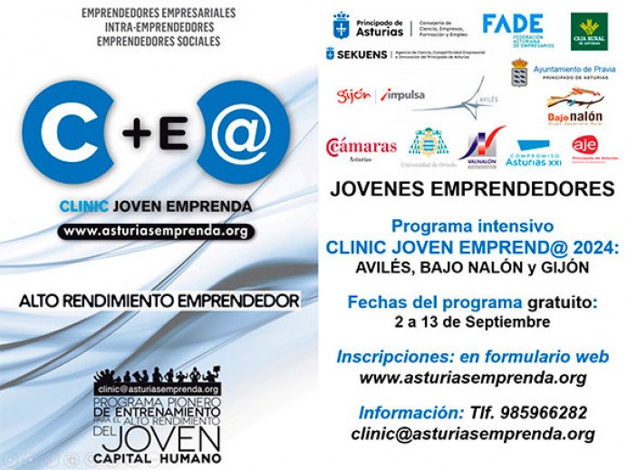 CLINIC JOVEN EMPRENDA 2025: Formación y Networking para Jóvenes Emprendedores - Economía y Empleo