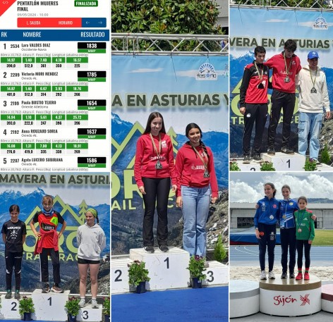 El Club Oriente Atletismo logra podios y clasificaciones nacionales en un fin de semana histórico