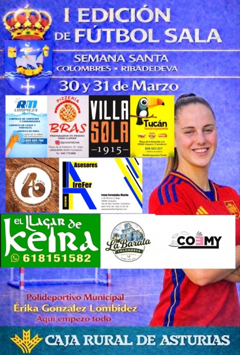 Colombres acoge la I Edición de Fútbol Sala en Semana Santa en el Polideportivo Erika González Lombídez