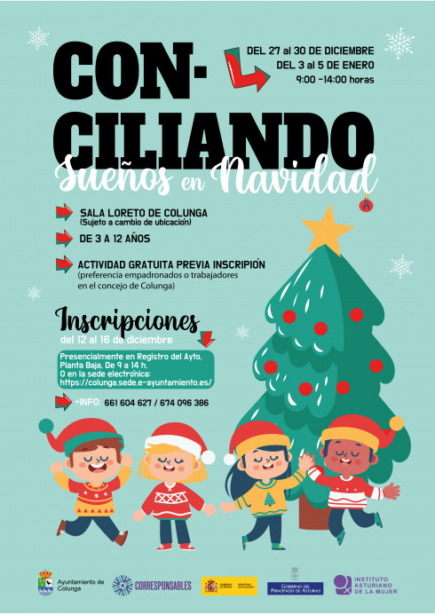 Apertura inscripciones del programa: ConciLIANDO sueños en Navidad - Concejo de Colunga