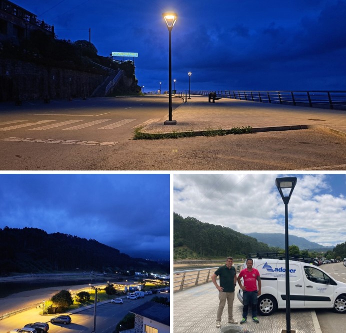 FORO Colunga mejora el alumbrado del Paseo de la Playa de la Griega con la instalación de 15 nuevas farolas - Concejo de Colunga