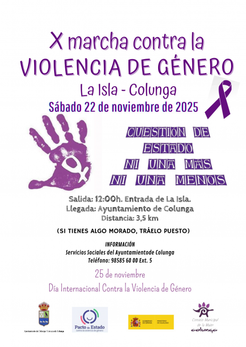 Colunga acoge un encuentro de Mesas de Salud y celebra la X Marcha contra la Violencia de Género - Concejo de Colunga