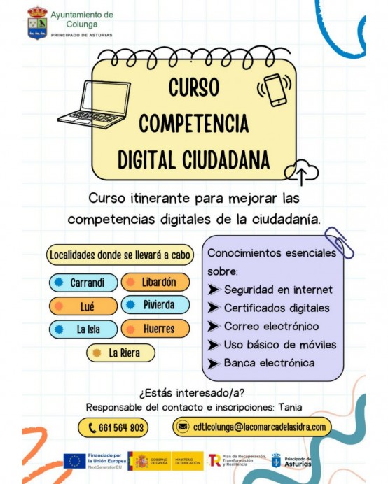 Curso: Competencia Digital Ciudadana - Concejo de Colunga