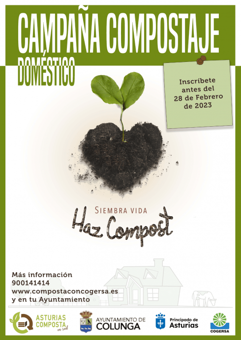 Abierto el plazo de solicitudes para participar en la Campaña de Compostaje Doméstico 2023 - Colunga - Concejo de Colunga