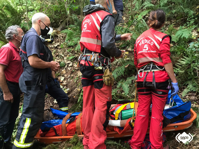 Rescate de persona en Colunga - Concejo de Colunga