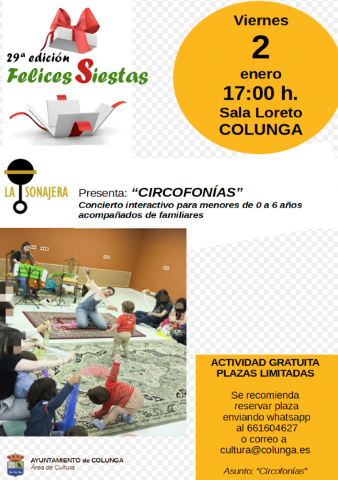 Colunga y Llastres acogen varios espectáculos familiares dentro del programa navideño Felices Siestas