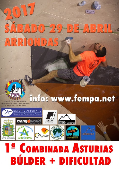 1ª COMBINADA DE ASTURIAS BÚLDER + DIFICULTAD DE ESCALADA - Concejo de Parres