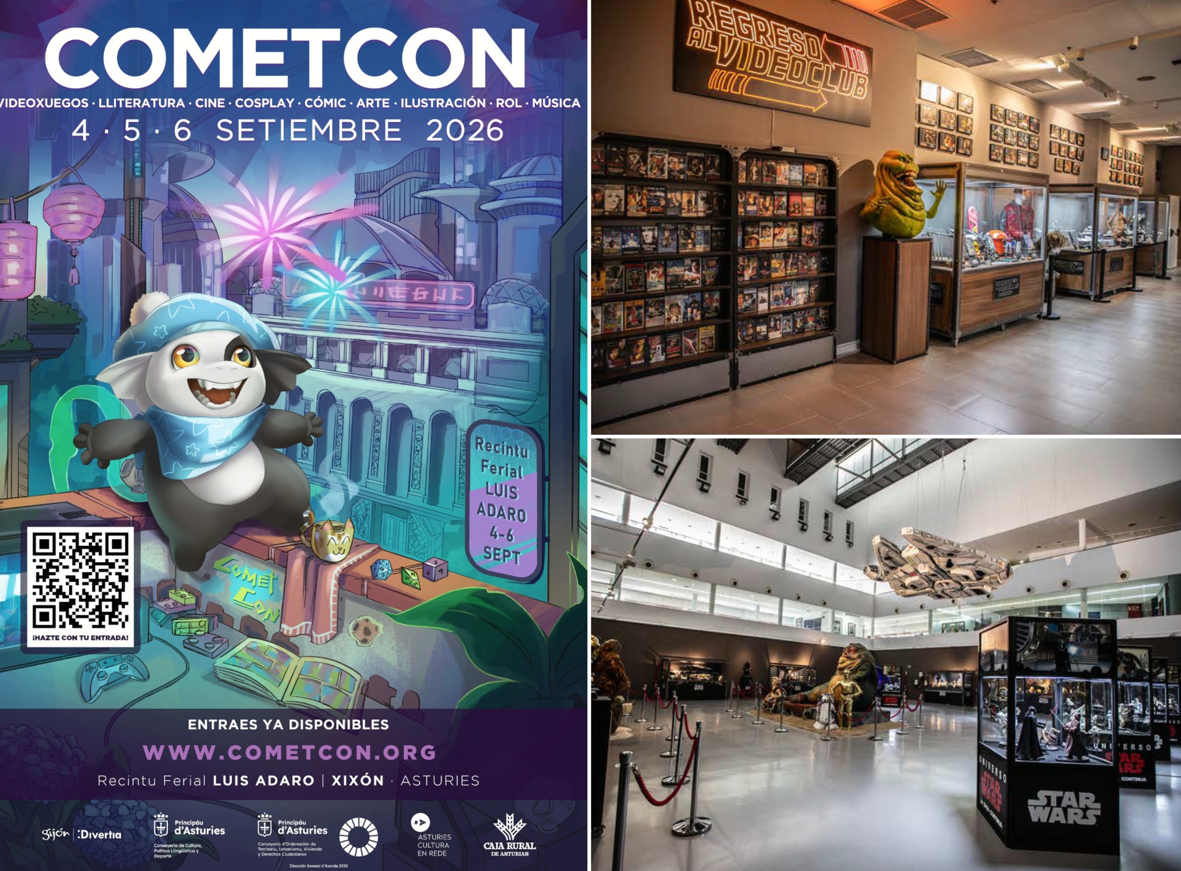 CometCon 26 traerá a Asturias las exposiciones inéditas "Universo Star Wars" y "Regreso al videoclub" - Sociedad y Cultura