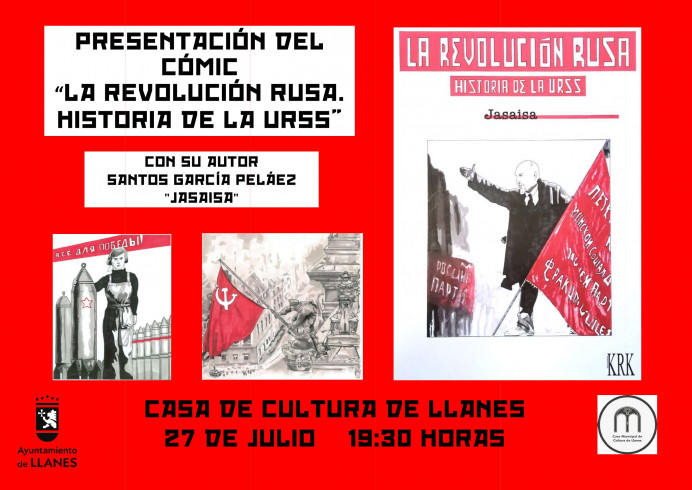 Presentación de cómic en la Casa de Cultura de Llanes - Asturias