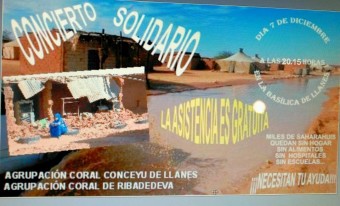 Concierto solidario de apoyo al Sáhara - Concejo de Llanes