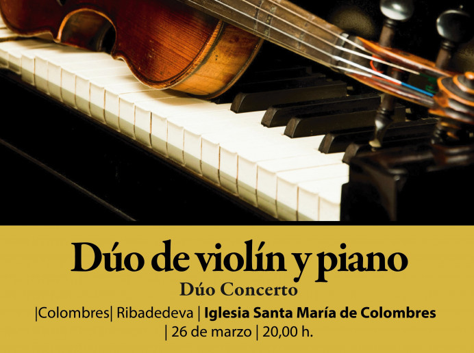 Concierto el 26 de marzo en Colombres a cargo del Dúo Concerto . - Concejo de Ribadedeva
