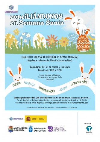 Colunga abre el plazo de inscripción para el campamento gratuito ‘ConcilIÁNDONOS en Semana Santa’