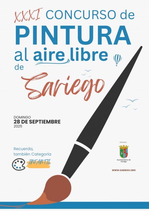 Sariego celebra el XXXI Concurso de Pintura al Aire Libre el 28 de septiembre de 2025 - Comarca de la Sidra