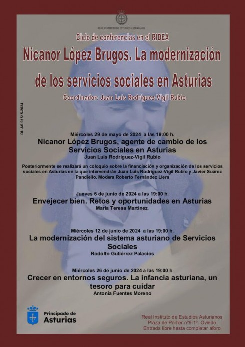 Ciclo de conferencias en el RIDEA Nicanor López Brugos. La modernización de los servicios sociales en Asturias - Sociedad y Cultura