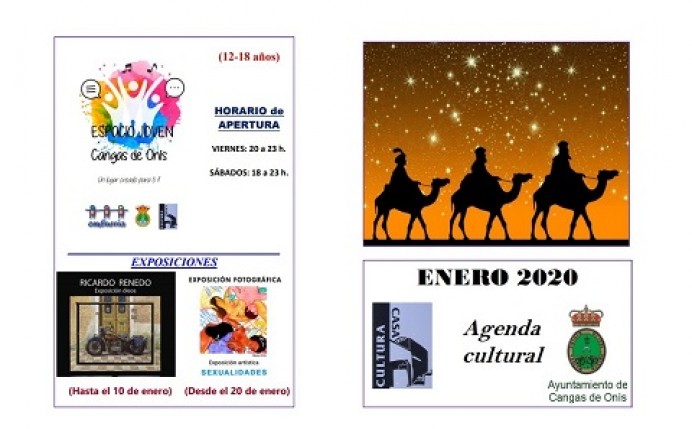 Agenda Cultural Enero 2020 en Cangas de Onís - Concejo de Cangas de Onís