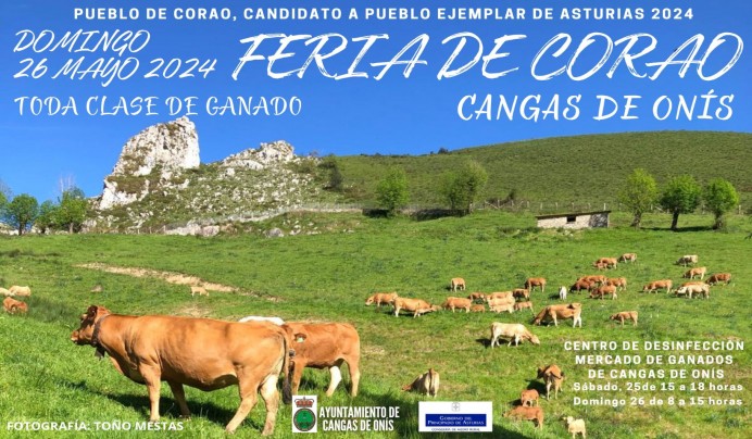 Feria de Corao este domingo 26 de mayo - Concejo de Cangas de Onís