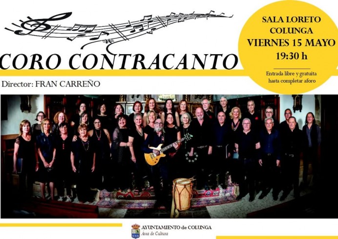 Coro Contracanto actuará este viernes en la Sala Loreto de Colunga