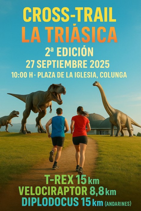 Cross-Trail La Triásica 2025 en Colunga: una carrera única entre dinosaurios y patrimonio - Concejo de Colunga