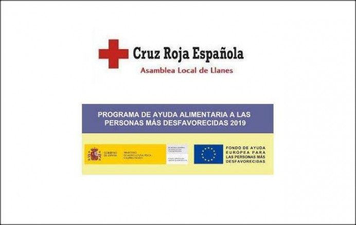 Cruz Roja Llanes, solicitudes programa ayuda alimentaria - Concejo de Llanes
