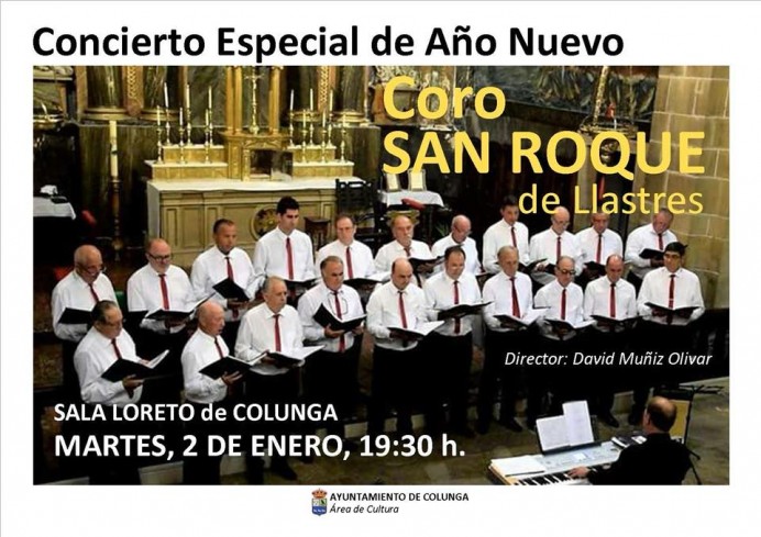 Concierto Especial de Año Nuevo del Coro San Roque de Lastres - Concejo de Colunga