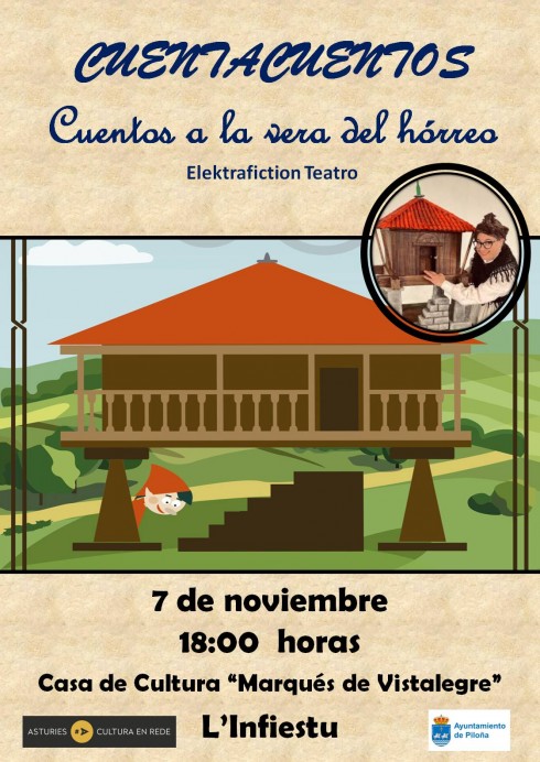 Cuentacuentos teatralizado: ‘Cuentos a la vera del hórreo’ en L’Infiestu - Concejo de Piloña