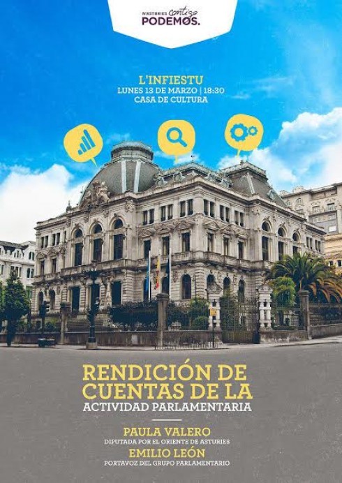 Acto de rendición de cuentas de diputados - Concejo de Piloña