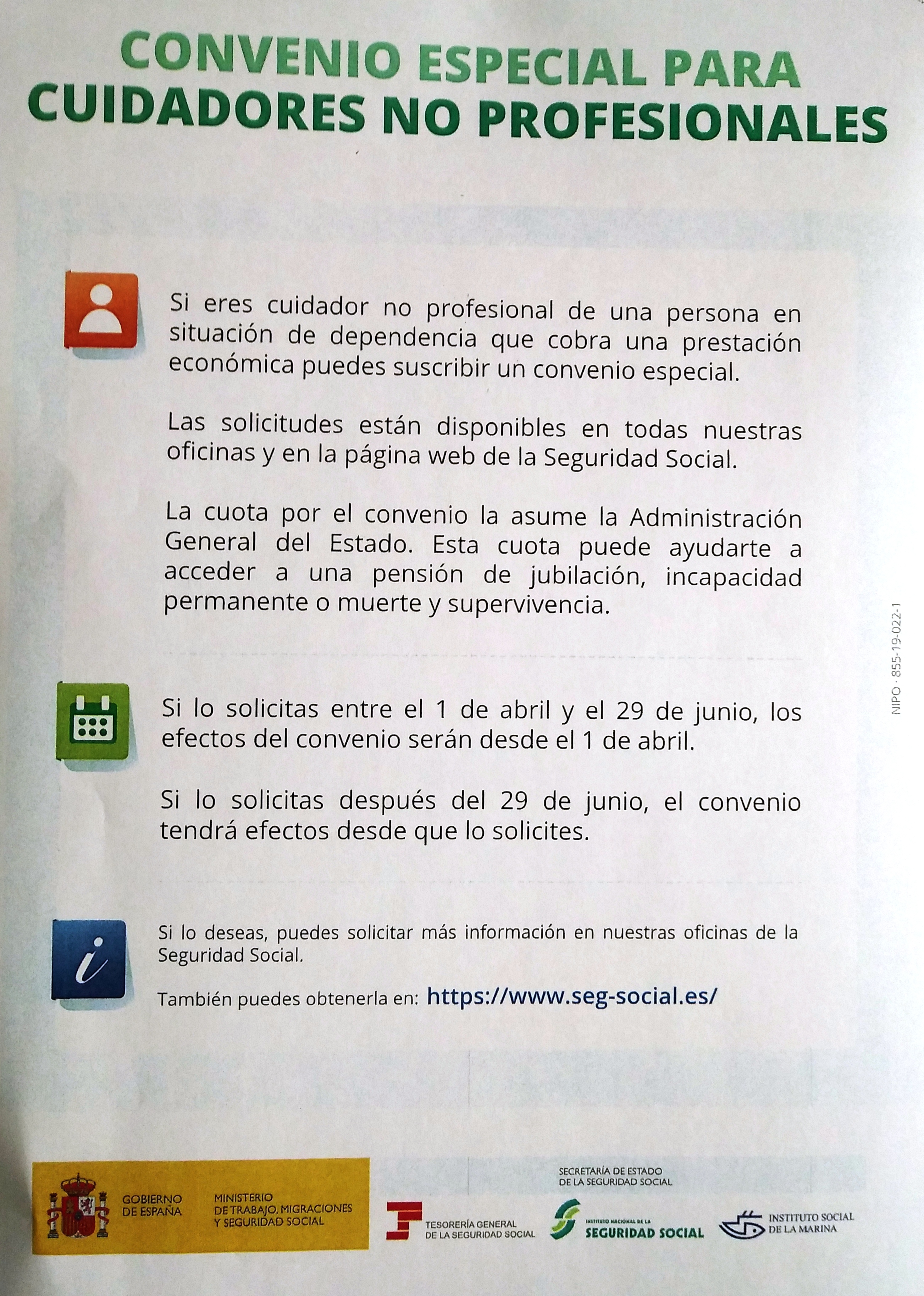 Convenio especial para cuidadores no profesionales - Sociedad y Cultura