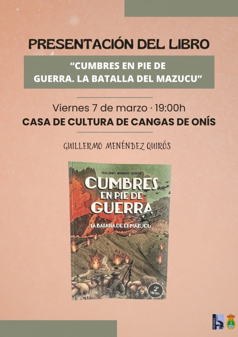 Presentación en Cangas de Onís de Cumbres en pie de guerra, la novela gráfica sobre la Batalla del Mazucu - Concejo de Cangas de Onís
