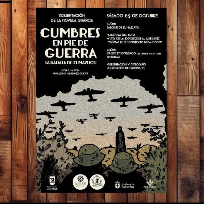 Cumbres en pie de guerra: la novela gráfica que revive la batalla de El Mazucu - Concejo de Llanes