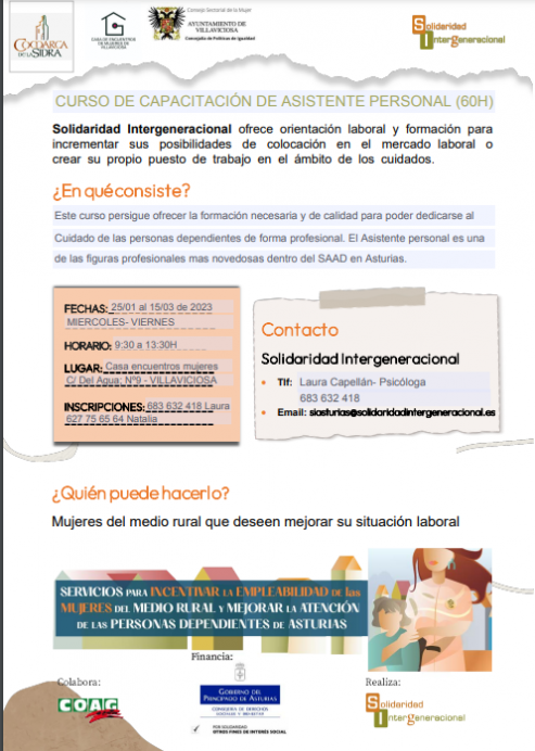 Curso Asistentes Personales - Concejo de Villaviciosa