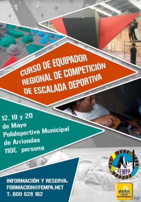 Curso de Equipador Regional de Competición de Escalada Deportiva - Concejo de Parres