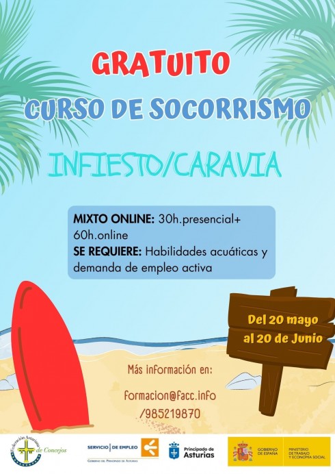 Curso de socorrismo en Caravia - Concejo de Caravia